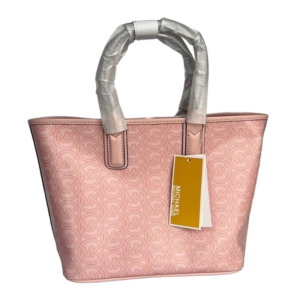 Michael Kors Handbags - Michael Kors Jodie small tote water resistant new with tags Pink Monogram